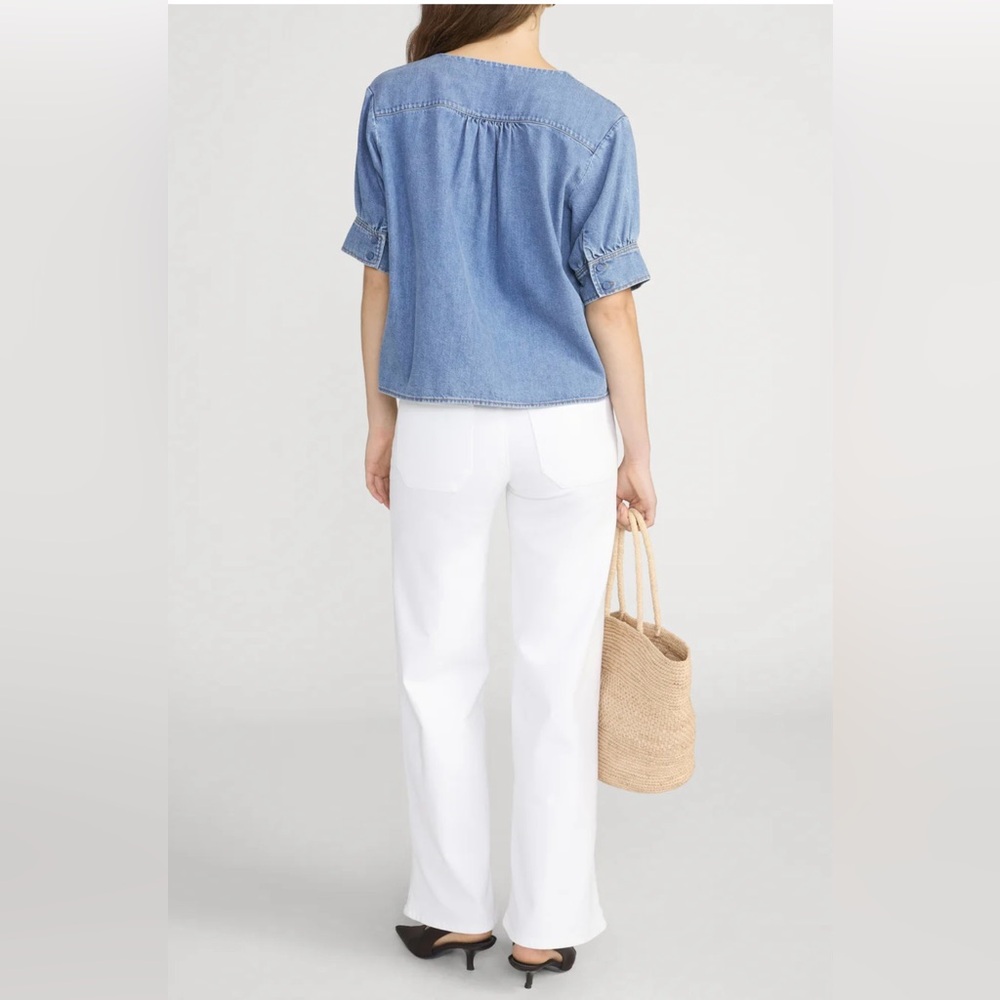FRAME Le Slim Palazzo High Rise
Wide Leg Wide Leg White Women's Jeans Sz 25 $288 - Picture 4 of 16